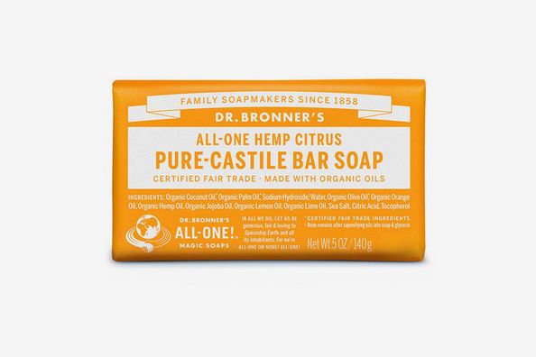 Dr Bronner's All-One Hemp Citrus Pure-Castile Orange Bar Soap