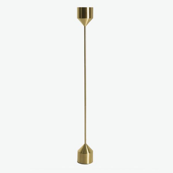 Article Barbell Brass Floor Lamp