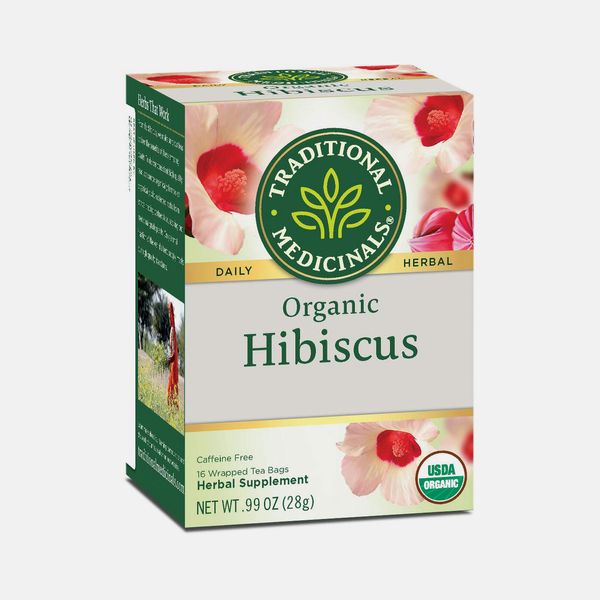 Traditional Medicinals Organic Hibiscus Herbal Tea, 16 Tea Bags