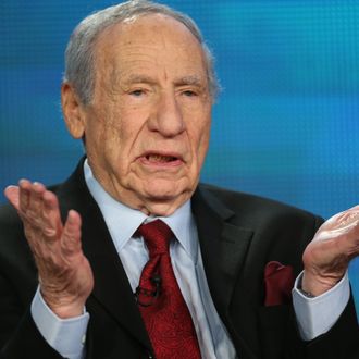 PASADENA, CA - JANUARY 14: Actor/Director/Writer Mel Brooks speaks onstage during the PBS panel for 'AMERICAN MASTERS 
