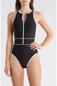 Becca Bali Boho Contrast Binding One-Piece Swimsuit