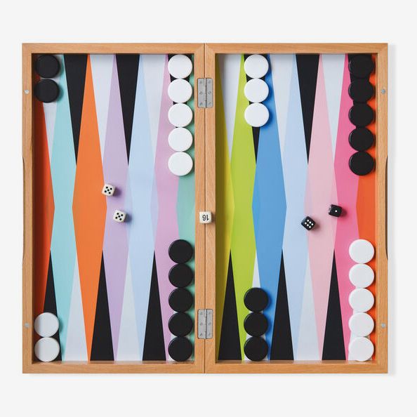 MoMa Design Store Colorful Backgammon Set