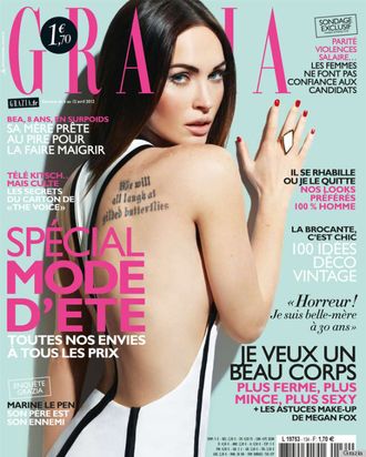 Megan Fox for <em>Grazia France</em>.