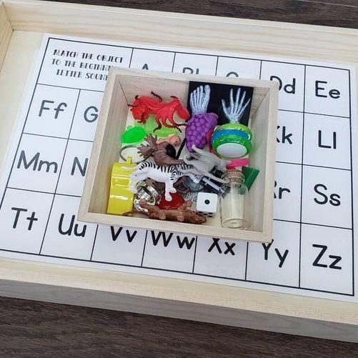 Montessori Letter Object Matching Set: Beginning Sounds