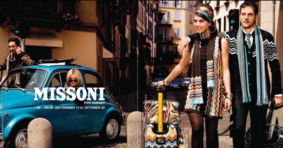 Missoni cheap luggage target