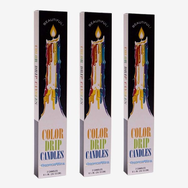 General Wax & Candle Color Drip Candles, 3-Pack