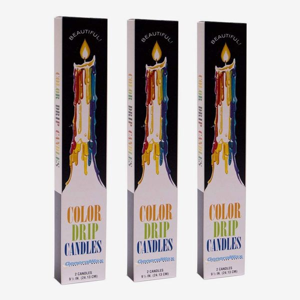 Velas de goteo de color General Wax & Candle, paquete de 3