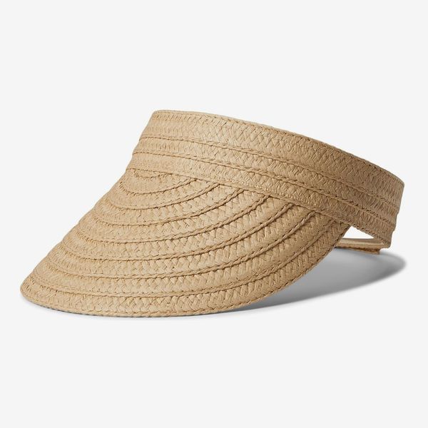 Madewell Packable Braided Straw Visor