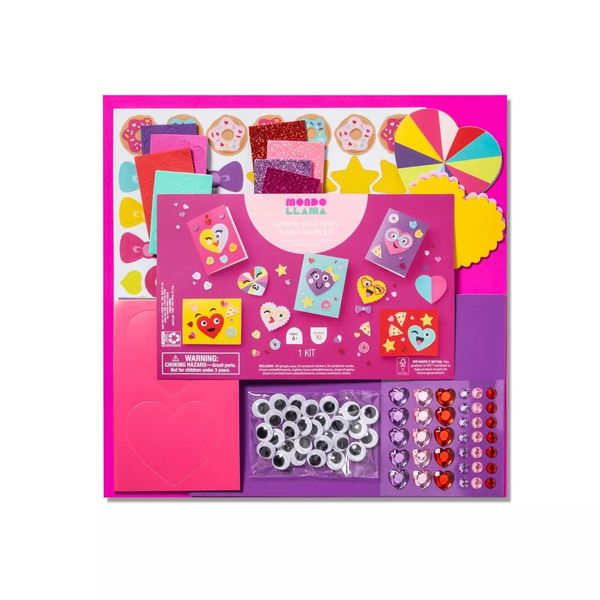 Mondo Llama Create-Your-Own Valentine's Day Paper Character Platter Kit