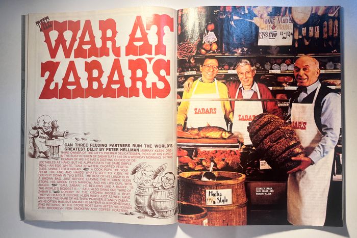 Seen at right: Stanley Zabar, Saul Zabar, and Murray Klein.