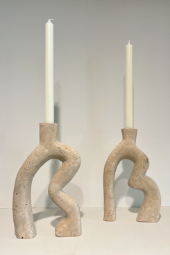 Claude Home Bella Travertine Candle Holder