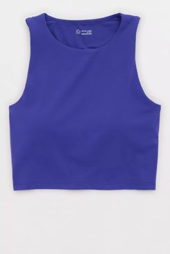 OFFLINE By Aerie Real Me XTRA High Neck Longline Sports Bra