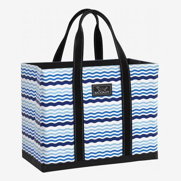 Green Stripe Hibala Canvas Waterproof Beach Bag,Gym/Travel/Pool Bag,Tote For Women&Men,with Adjustable Handle 