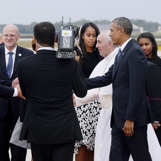 Pope Francis Arrives From Cuba For Visit To D.C., New York, And Philadelphia