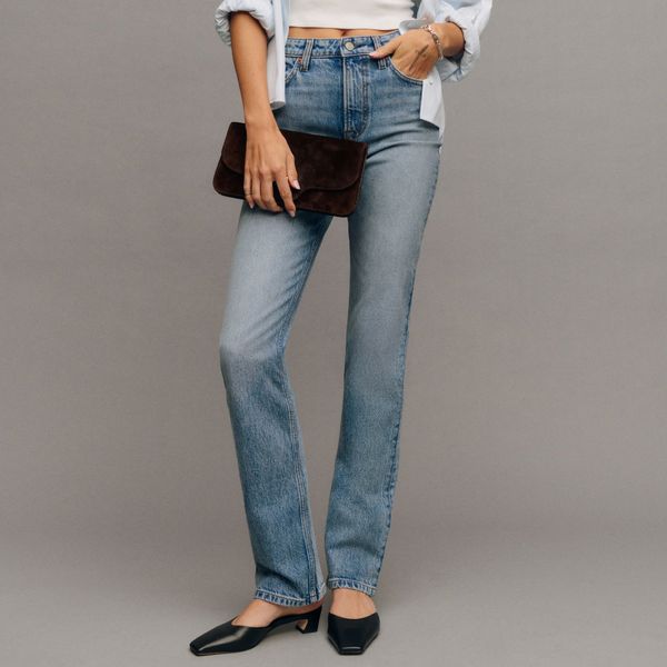 Reformation Jax Stretch High Rise Straight Jeans