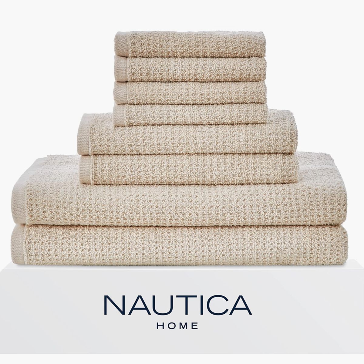 Nautica 8pc Highly Absorbent & Quick Dry Bath Towels Set
