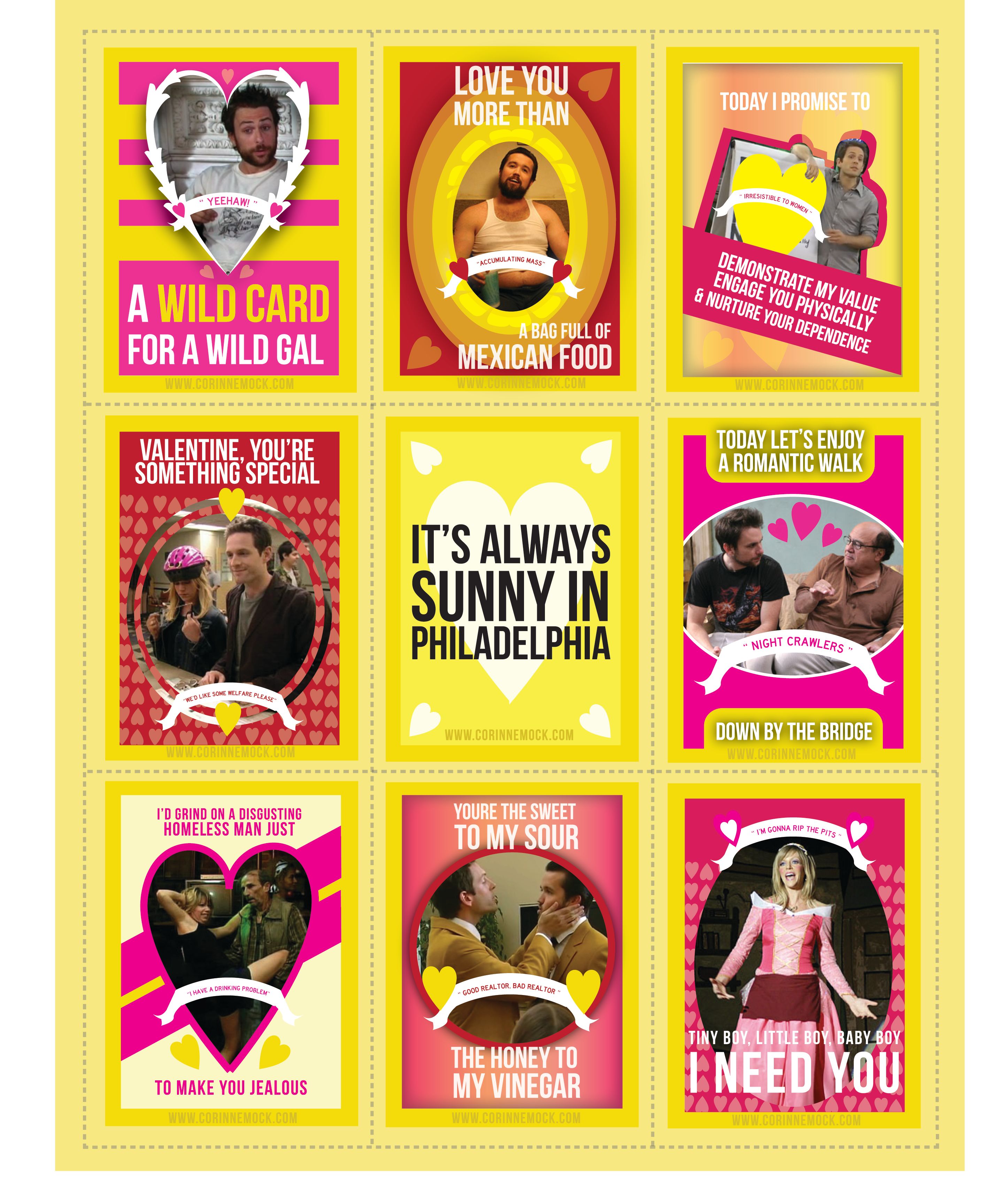 See A Series Of It S Always Sunny In Philadelphia Valentines