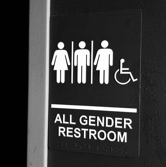 Gender-neutral bathroom.