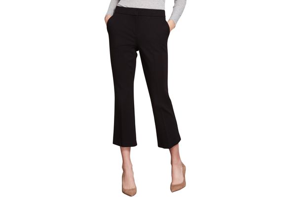 Faux Suede Pull-On Slim Leg Pants