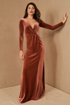 Jenny Yoo Ryland Velvet Maxi Dress