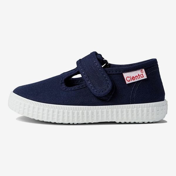 Cienta Velcro T-Strap Sneakers - Navy Blue