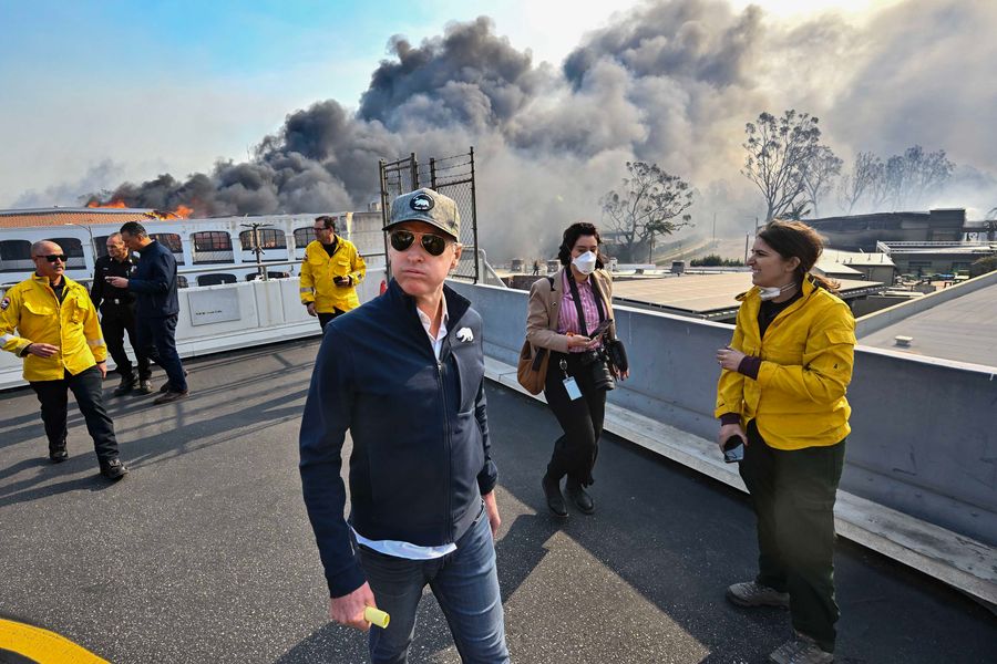 Fires Interfere With Newsom Plan to ‘Trump-Proof California’