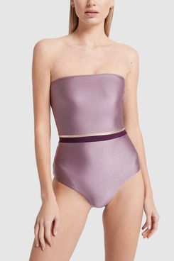 Adriana Degreas Tricolor Strapless Swimsuit