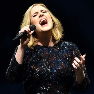 Adele Performs At The Manchester Arena