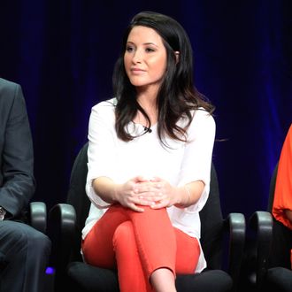 Dancer Bristol Palin speaks onstage at the 