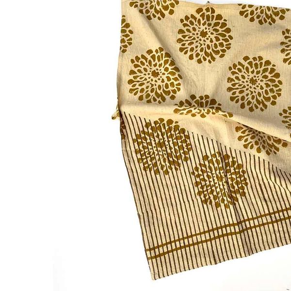 Ichcha Golden Flower Tea Towel