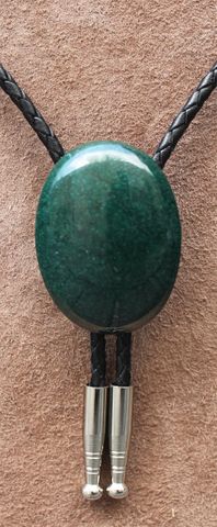 Naked Mountain Jade Green Bolo Tie