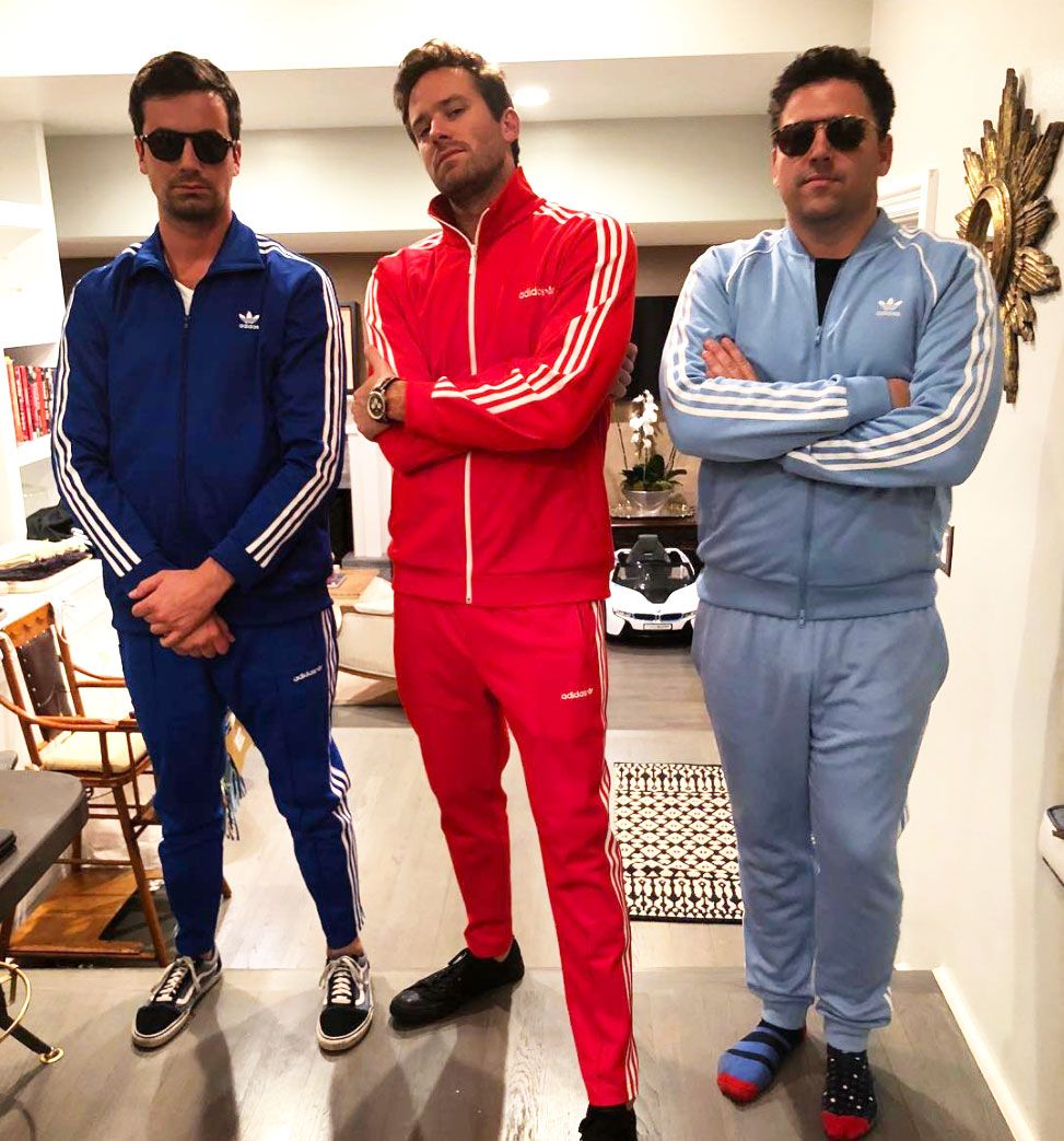 Celebs in adidas tracksuit