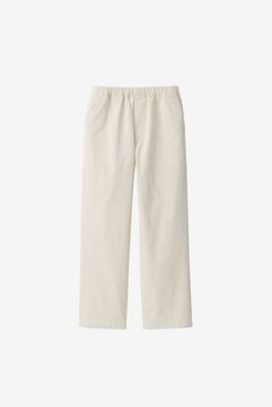 Muji Women’s Stretch Corduroy Easy Straight Pants - Ivory