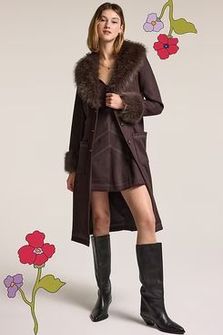Old Navy x Anna Sui Vegan Suede Coat