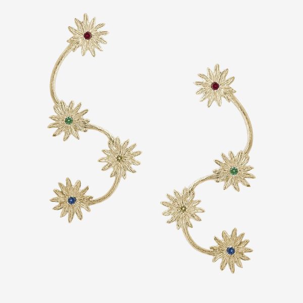 Bleue Burnham Flowers are Families Earrings — Gold