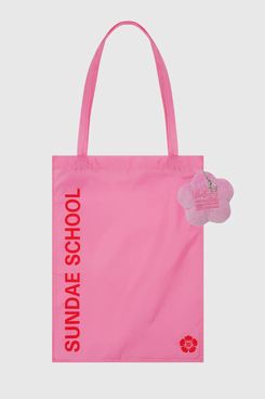 Sundae School Lychee Mochi Plushie Tote