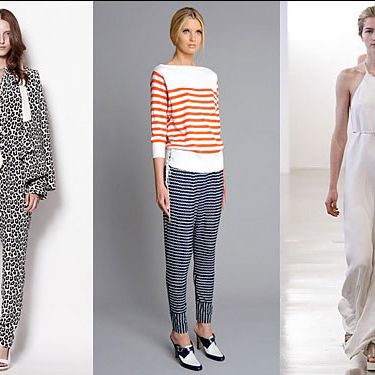 From left: new resort looks from 3.1 Phillip Lim, Rachel Roy, and Calvin Klein.