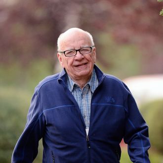 SUN VALLEY, ID - JULY 13: Rupert Murdoch, Chairman and CEO of News Corporation, attends the Allen & Company Sun Valley Conference on July 13, 2012 in Sun Valley, Idaho. The conference has been hosted annually by the investment firm Allen & Company each July since 1983. The conference is typically attended by many of the world's most powerful media executives. (Photo by Kevork Djansezian/Getty Images)