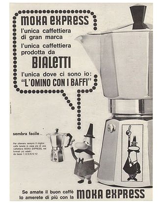 BIALETTI Moka Express 2 Tazze Caffettiera Mokka Coffee Maker