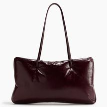 Padded Leather Shoulder Bag
