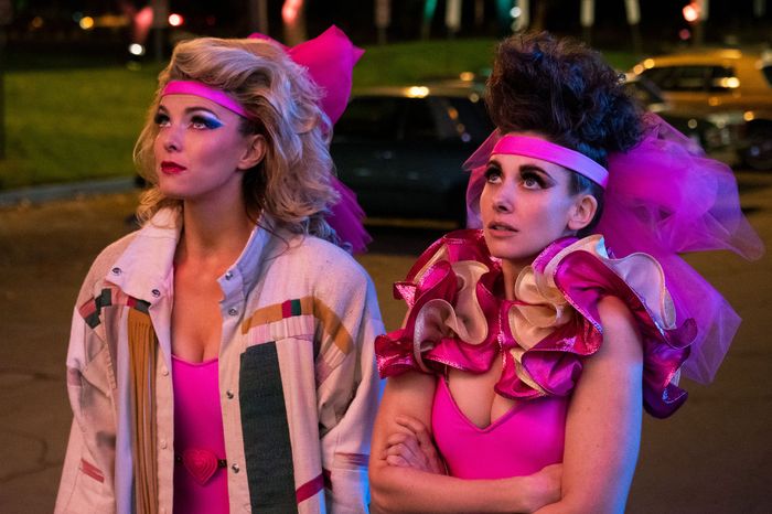 Betty Gilpin and Alison Brie in GLOW.