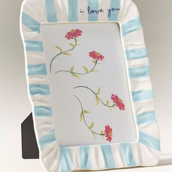 Anthropologie Amma Ruffle Frame