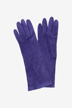 Khaite Remo Suede Mid Gloves