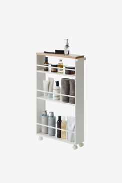 Yamazaki Home Tower Rolling Slim Storage Cart