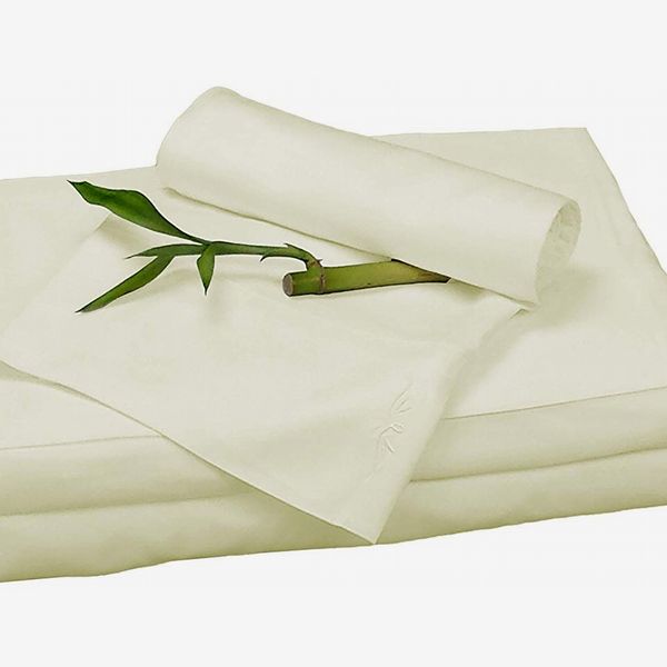 BedVoyage Bamboo Rayon Sheet Set (Queen, Ivory)