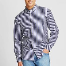 Uniqlo Men Extra Fine Cotton Broadcloth Long-Sleeve Shirt