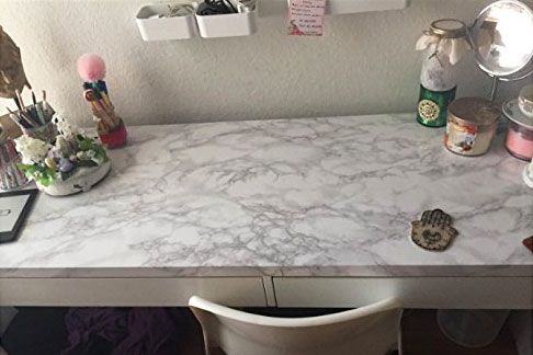 VeryBerrySticker Marble Granite Look Effect Contact Paper Self Adhesive Pre-pasted Wallpaper Shelf Liner