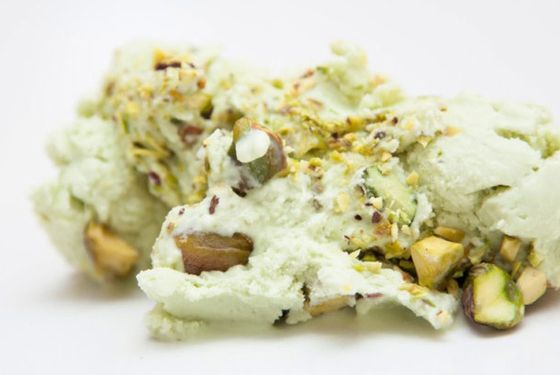 Morgenstern's green-tea-pistachio ice cream.