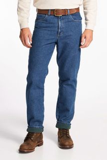 L.L.Bean Men’s Double L Jeans, Fleece-Lined Classic Fit