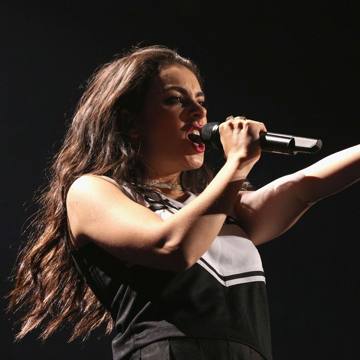 Recording artist Charli XCX performs onstage at KIIS FM's Jingle Ball 2014 Powered by LINE at Staples Center on December 5, 2014 in Los Angeles, California.